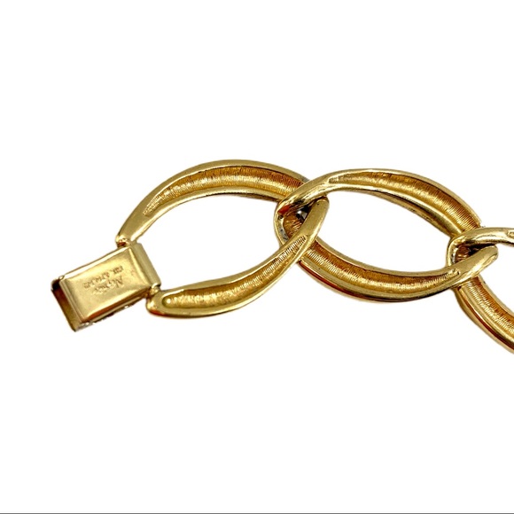 Vintage NAPIER Gold Chunky Chain Link Necklace - Picture 8 of 8